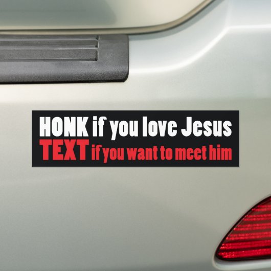 honk wenn Sie Liebe Jesus Autoaufkleber (Auf Auto)