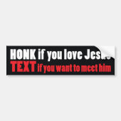 honk wenn Sie Liebe Jesus Autoaufkleber (Vorne)