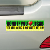 Honk wenn Sie Liebe Jesus Autoaufkleber (Auf Auto)
