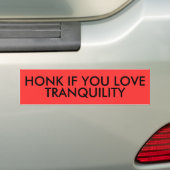HONK WENN SIE LIEBE, TRANQUILITY AUTOAUFKLEBER (Auf Auto)