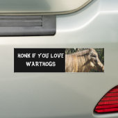 HONK WENN SIE LIEBE WARTHOGS AUTOAUFKLEBER (Auf Auto)