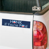 HONK, wenn Sie PO'd sind Autoaufkleber (Auf Lkw)