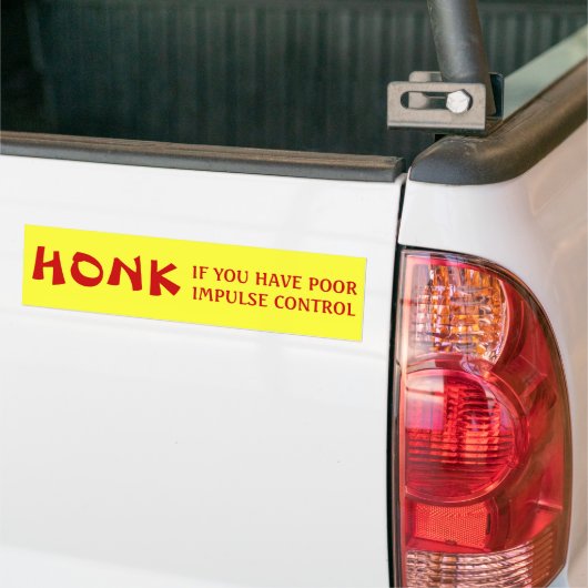 HONK, wenn Sie schlechte Antrieb-Kontrolle haben Autoaufkleber (Auf Lkw)