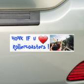 HONK WENN u-LIEBE   Achterbahnen Autoaufkleber (Auf Auto)