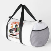 Honk Yeah, Es ist Sommer" - Surfer Ente Duffle Bag (Rechte Ecke)