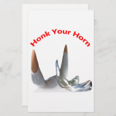 Honk Your Horn Briefpapier (Vorne/Hinten)