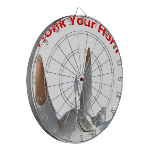 Honk Your Horn Dartscheibe (Vorderseite Links)