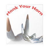 Honk Your Horn Notizblock (Vorderseite)