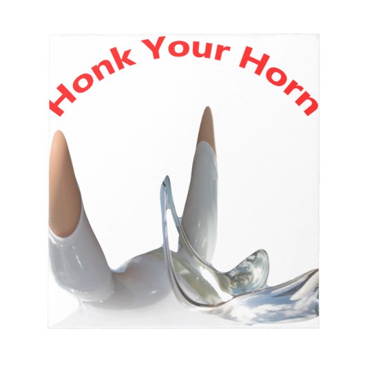 Honk Your Horn Notizblock (Vorderseite)