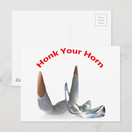 Honk Your Horn Postkarte (Vorne/Hinten)