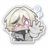 Honkai Star Rail Chibi Arlan Sticker (Vorderseite)