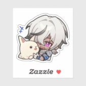 Honkai Star Rail Chibi Arlan und Peppy Sticker (Blatt)