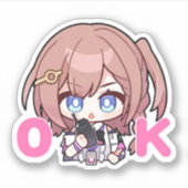 Honkai Star Rail Chibi Asta Sticker (Vorderseite)