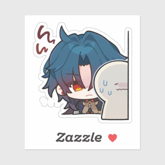 Honkai Star Rail Chibi Blade Creeping Sticker (Blatt)