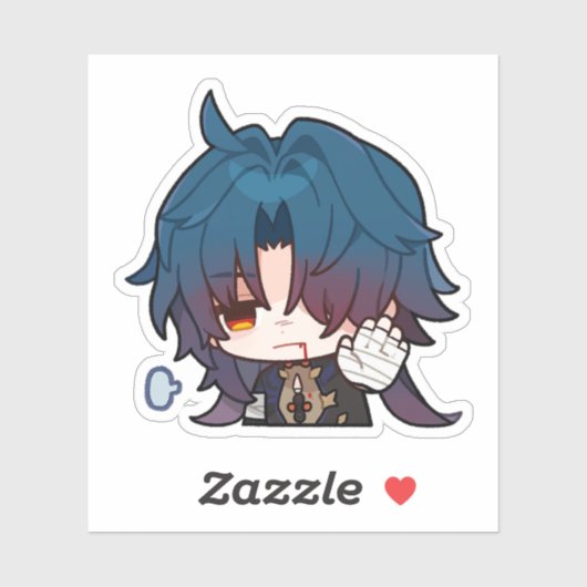 Honkai Star Rail Chibi Blade I'm Fine Sticker (Blatt)