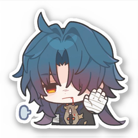 Honkai Star Rail Chibi Blade I'm Fine Sticker (Vorderseite)