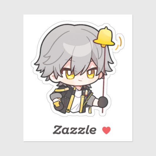 Honkai Star Rail Chibi Caelus Sticker (Blatt)
