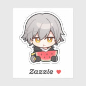 Honkai Star Rail Chibi Caelus Watermelon Sticker (Blatt)