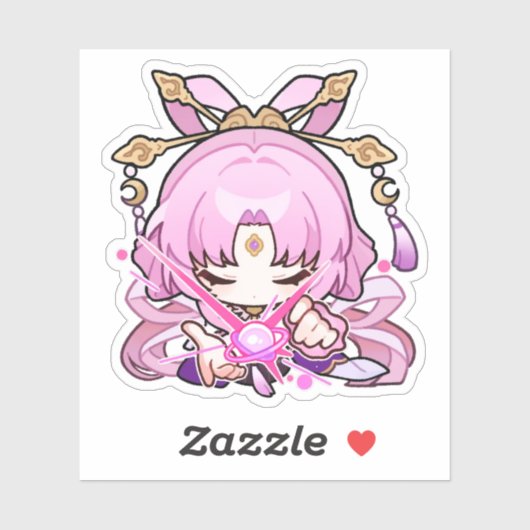Honkai Star Rail Chibi Fu Xuan Divination Sticker (Blatt)