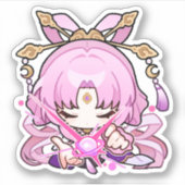 Honkai Star Rail Chibi Fu Xuan Divination Sticker (Vorderseite)