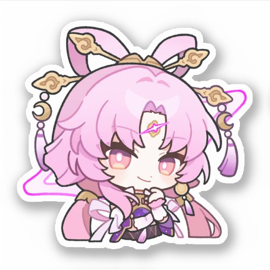 Honkai Star Rail Chibi Fu Xuan Sticker (Vorderseite)