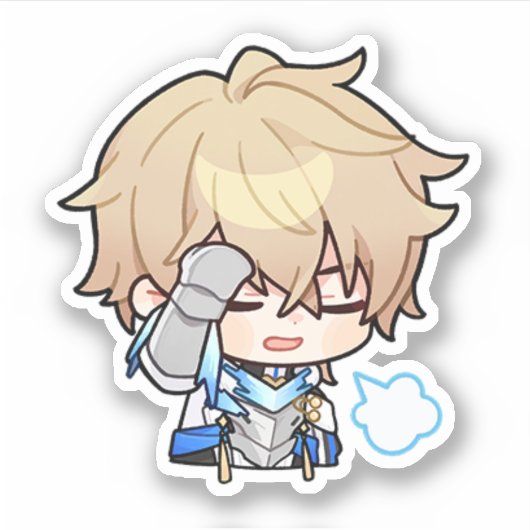 Honkai Star Rail Chibi Gepard Sticker (Vorderseite)