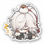 Honkai Star Rail Chibi Jing Yuan Sleep Sticker (Vorderseite)