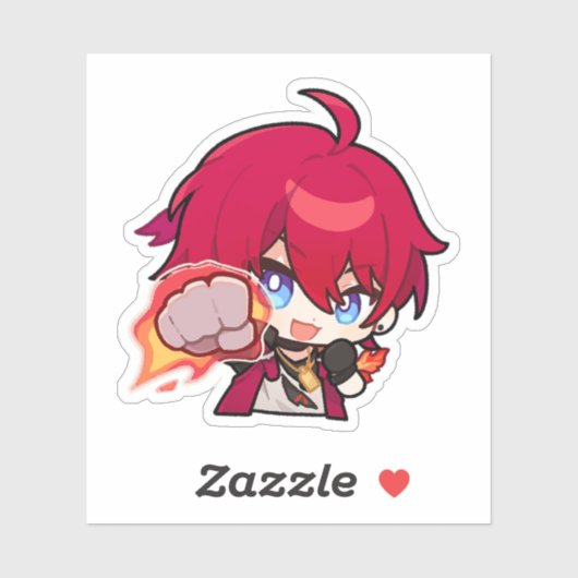 Honkai Star Rail Chibi Luka Sticker (Blatt)