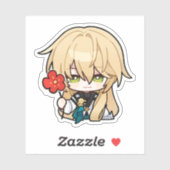Honkai Star Rail Chibi Luocha Blume Sticker (Blatt)