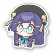 Honkai Star Rail Chibi Pela Aufkleber (Vorderseite)