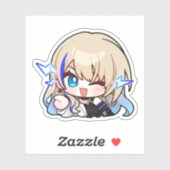 Honkai Star Rail Chibi Serval Aufkleber (Blatt)