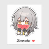 Honkai Star Rail Chibi Stelle Watermelon Sticker (Blatt)
