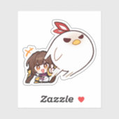 Honkai Star Rail Chibi Sushang Phoenix Sticker (Blatt)