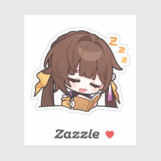Honkai Star Rail Chibi Sushang studiert Sticker (Blatt)