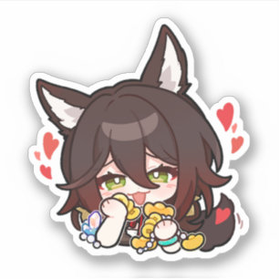 Honkai Star Rail Chibi Tingyun Aufkleber
