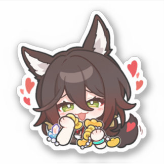 Honkai Star Rail Chibi Tingyun Aufkleber