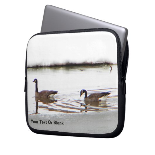 Honkers - Kanada - Gänse Laptopschutzhülle (Vorderseite Links)