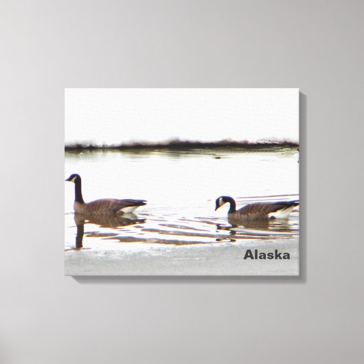 Honkers - Kanada - Gänse Leinwanddruck (Vorderseite)