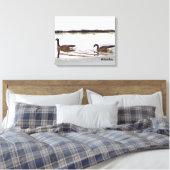 Honkers - Kanada - Gänse Leinwanddruck (Insitu (Schlafzimmer))