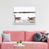 Honkers - Kanada - Gänse Leinwanddruck (Insitu (Wohnzimmer))