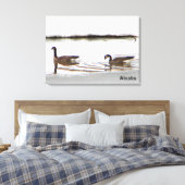 Honkers - Kanada - Gänse Leinwanddruck (Insitu (Schlafzimmer))