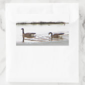 Honkers - Kanada - Gänse Rechteckiger Aufkleber (Tasche)