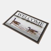 Honkers (Kanada, Gänse) - Willkommen Fußmatte (Schrägansicht)