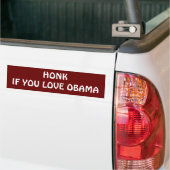 HONKIF SIE LIEBE OBAMA AUTOAUFKLEBER (Auf Lkw)