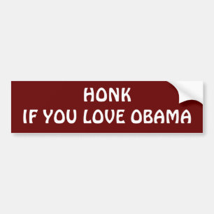 HONKIF SIE LIEBE OBAMA AUTOAUFKLEBER