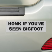 Honking für Bigfoot Sasquatch Autoaufkleber (Auf Auto)