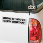 Honking für Bigfoot Sasquatch Autoaufkleber (Auf Lkw)