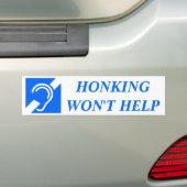 HONKING HILFT NICHT AUTOAUFKLEBER (Auf Auto)