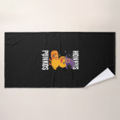 Honkus Ponkus Funny Duck Halloween Hexendesign Badehandtuch (Badehandtuch)