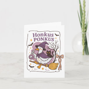 Honkus Ponkus Goose Halloween Hexengoose Albern Go Karte